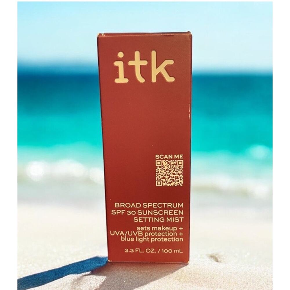 ITK Broad Spectrum SPF 30 Sunscreen Setting Mist 3.3 Fl Oz  NEW w/ Vitamin E